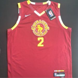 NWT Nike Collin Sexton Cleveland Cavaliers #2 Red City Jersey NBA 75 Diamond YXL
